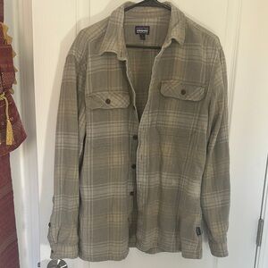 Patagonia Tan Organic Cotton Flannel